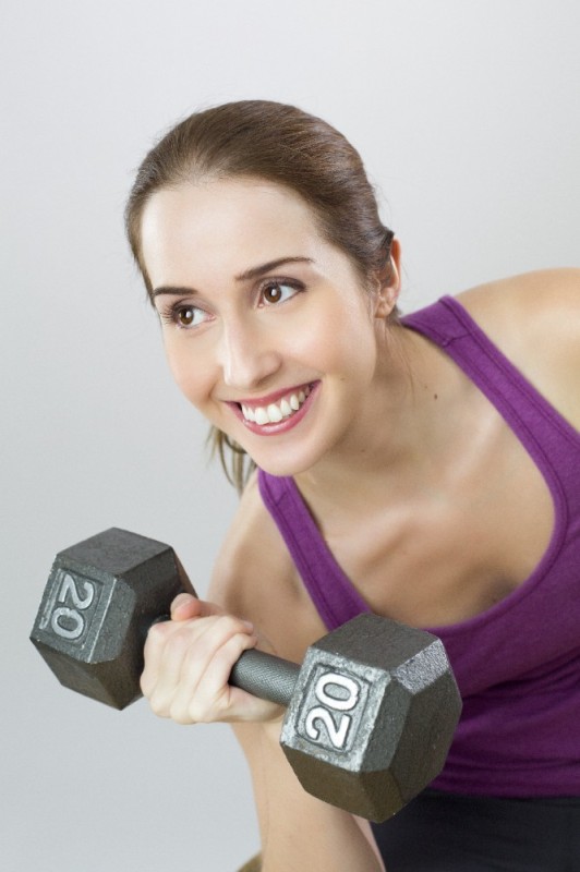 Create meme: dumbbells for women, girl with dumbbells, fitness woman