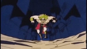 Создать мем: broly, dragon ball z abridged piccolo, broly running