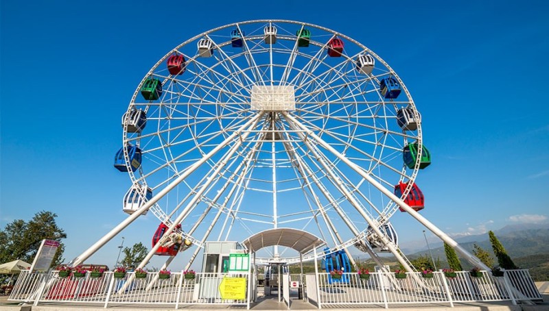 Create meme: ferris wheel of almaty, Ferris wheel, ferris wheel attraction