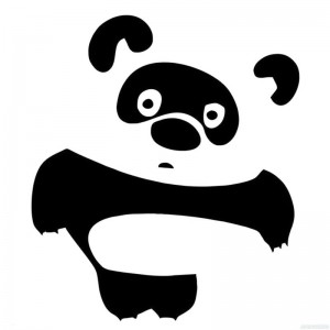 Create meme: stickers, panda cartoon, sticker Panda sport