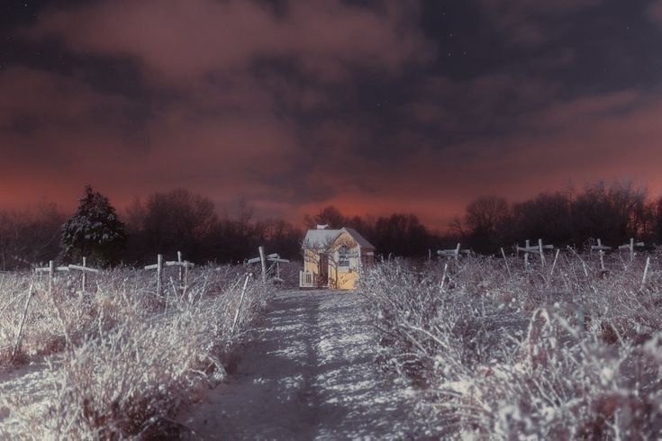 Создать мем: пейзаж, морозный вечер в деревне, зимний вечер в деревне