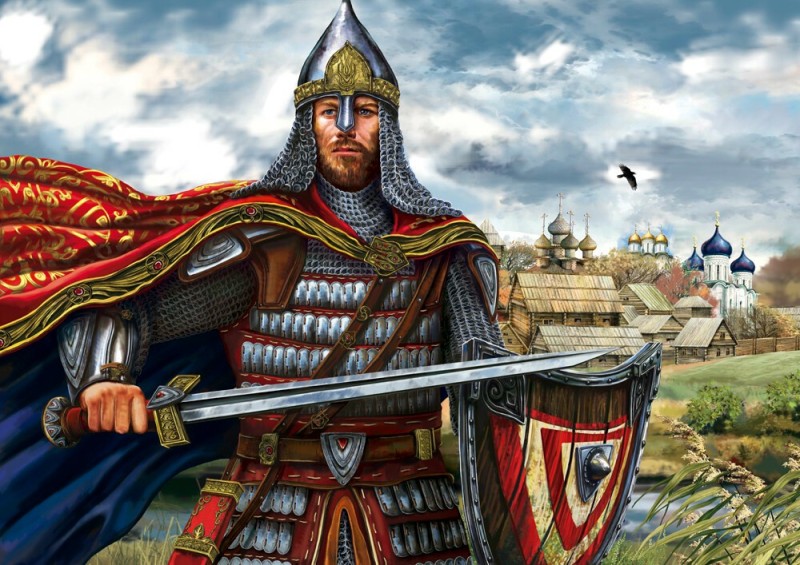 Create meme: Prince Alexander Nevsky , ancient Russian warrior art, Alexander Nevsky 
