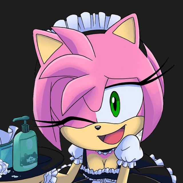 Create meme: Amy rose, Amy Rose from sonic, Amy Rose the maid