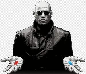 Create meme: Morpheus, Morpheus with the pills, Morpheus 2 tablets