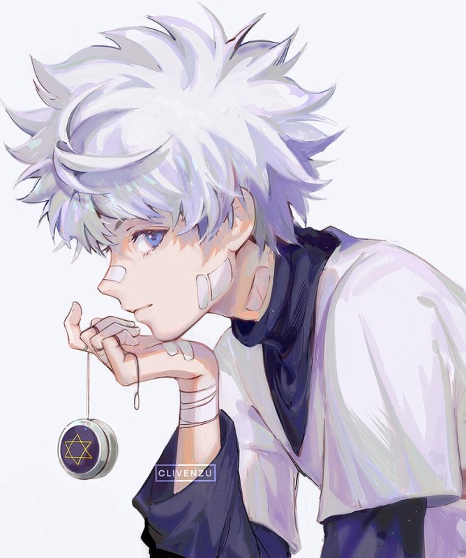 Create meme: killua zoldik, anime killua, hunter killua