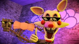 Создать мем: fnaf sfm, funtime foxy, mangle