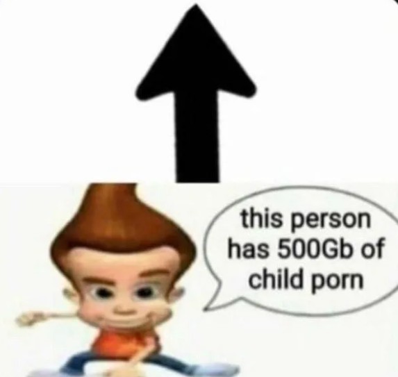 Создать мем: this person have 500 gb of, джимми нейтрон, jimmy neutron