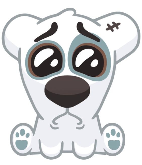 Create meme: spotty stickers, spotty dog stickers, sticker dog spotty