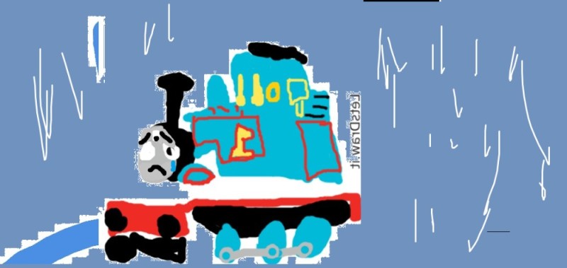 Create meme: thomas and friends, blue tractor steam train, Thomas the tank engine