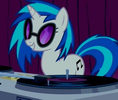 Create meme: MLP vinyl scratch, vinyl dj pon3, J. pont 3