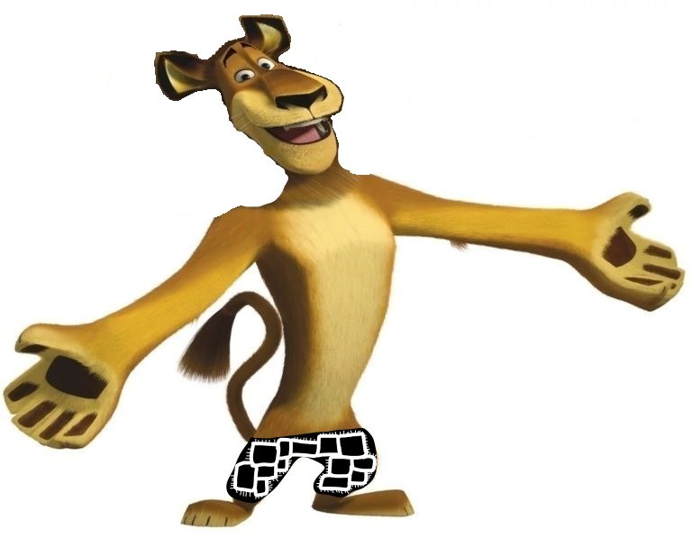 Create meme: A lion from Madagascar, Alex the lion from Madagascar, Madagascar Alex the lion