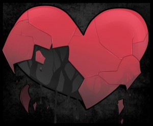 Создать мем: сердце на осколки обои арт аниме, рисунки для срисовки разбитое сердце, рисунок разбитого сердца