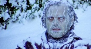 Create meme: Jack Nicholson, frost snow, frozen Jack Nicholson