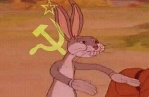 Create meme: bugs Bunny meme, bugs bunny is a communist, bunny bugs bunny