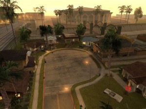 Создать мем: grand theft auto: san andreas, улица гроув стрит в гта сан андреас, grove street