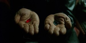 Create meme: red pill, Morpheus pills, red and blue pill