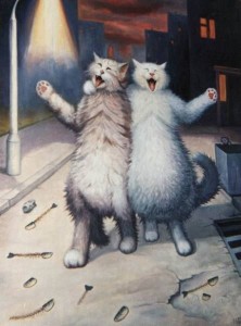 Create meme: cats in paintings