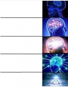 Create meme: brain meme, the template of the meme brain