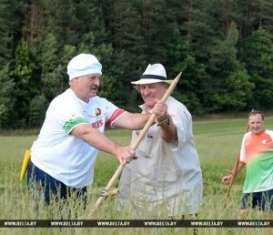 Create meme: to mow the grass, mower, Alexander Lukashenko