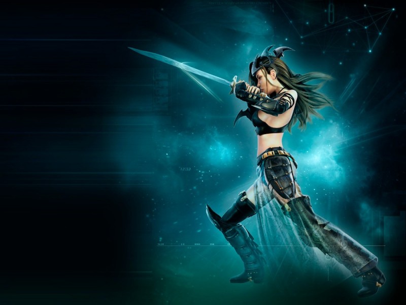 Create meme: Fantasy girl with a sword, fantasy girls desktop wallpapers, fantasy girl warrior