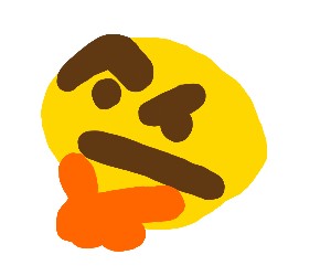 Создать мем: смайлик хмммм, thinking emoji mem, мем