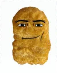 Create meme: nuggets, boy , roblox man face