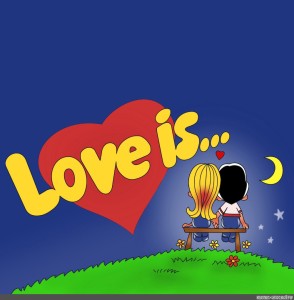 Создать мем: мини открытка "love is, жвачка love is, жвачка love