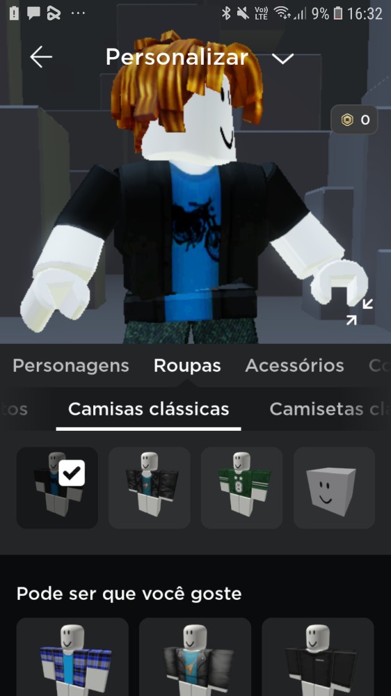 Camiseta Roblox Bacon hair personalizada com nome