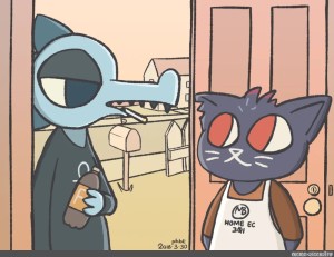 Create meme: night in the woods, nitw chazokov, nitw comics