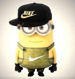 Create meme: cartoons, cool minion, minion cap Nike