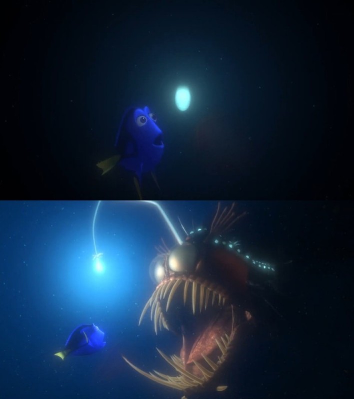 Create meme: angler fish, monkfish angler, sea anglerfish