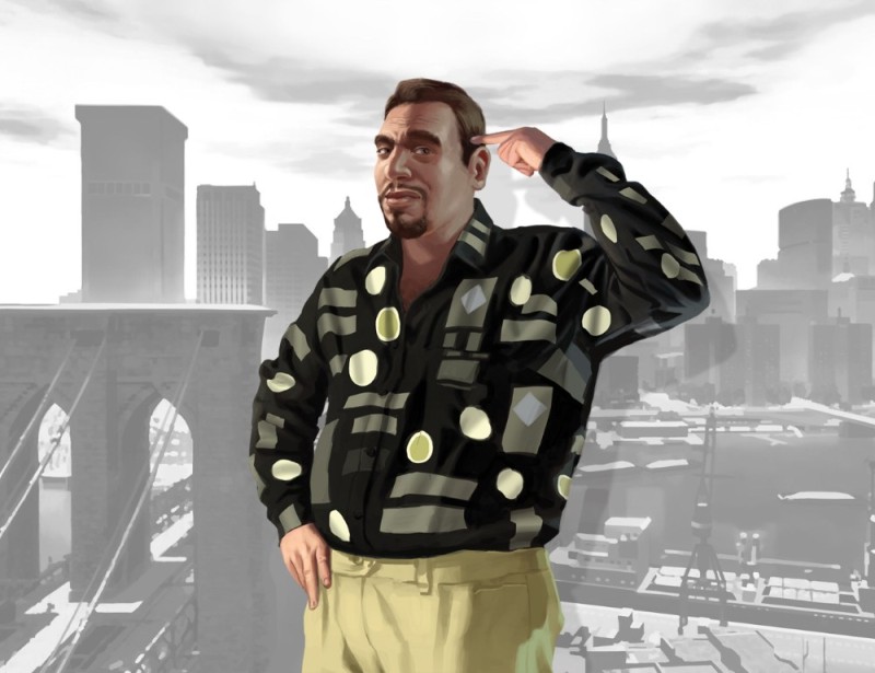 Создать мем: gta 4 роман, нико беллик гта 4, нико гта 4