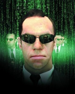 Create meme: matrix agents, the matrix agent Smith