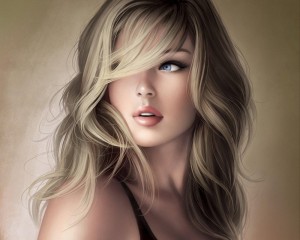 Create meme: girl, cartoon blonde photo, painted blonde beautiful