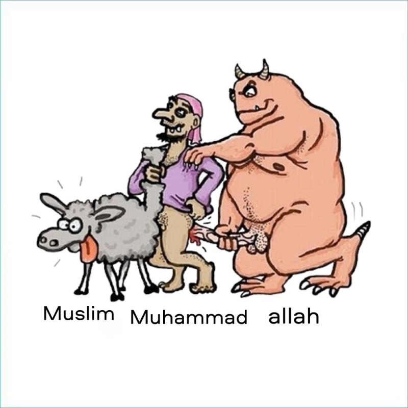 Create meme: Islam , caricature , kurban bayram