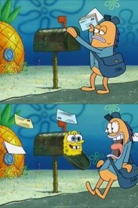 Create meme: sponge Bob and the box, Bob sponge, cartoon spongebob