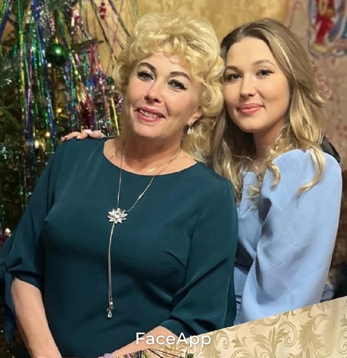 Create meme: lyubov uspenskaya, girl , Lyubov Uspenskaya and her daughter