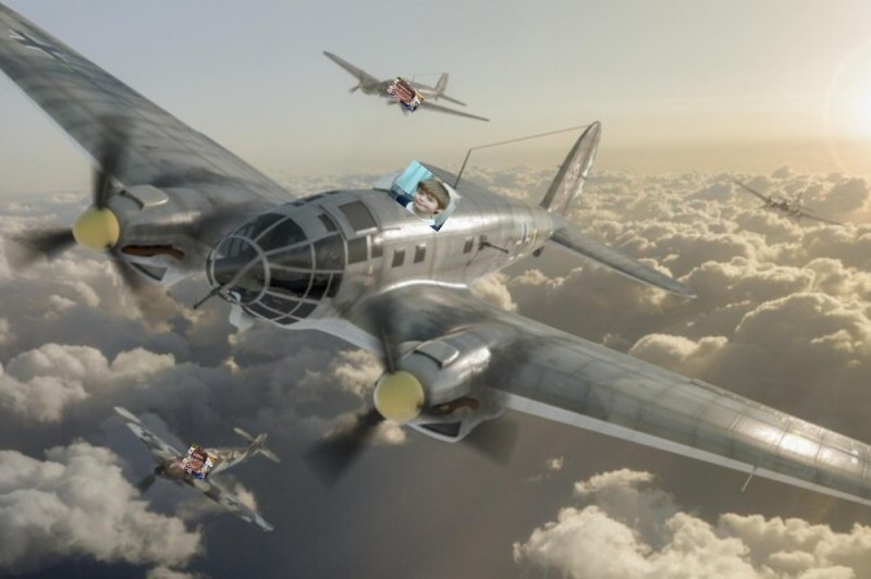 Create meme: heinkel 111 aircraft, messerschmitt bomber, bomber aircraft
