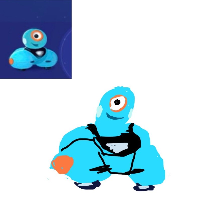 Create meme: the dash and dot robot, The dash robot, dash dot