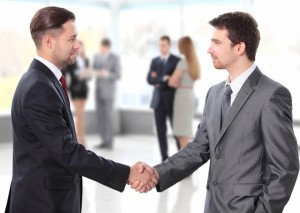 Create meme: handshake business, business man