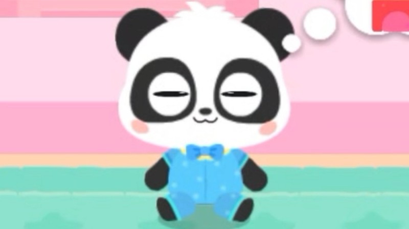 Создать мем: малыш панда, baby panda care babybus, babybus