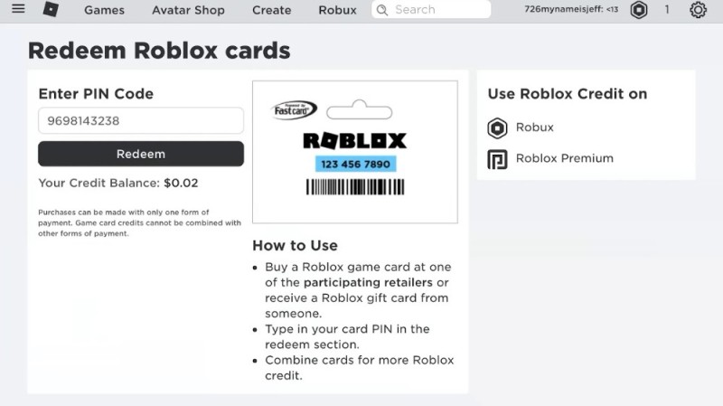 Создать мем: roblox card, redeem roblox codes, roblox карта на робуксы