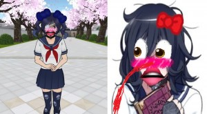 Создать мем: yandere simulator ока рюто, инфо чан яндере симулятор, yandere simulator