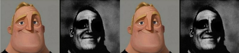 Create meme: uncanny meme mr incredible, mr incredible meme, mr. incredible meme