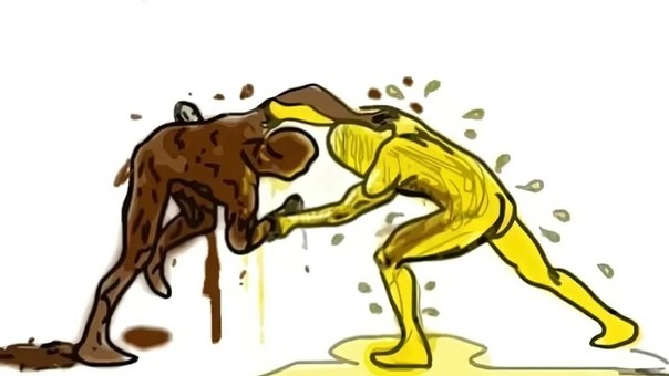 Create meme: greco roman wrestling vector, fighting urine and feces, wrestling is free