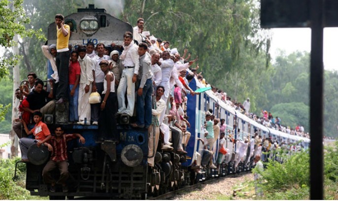 Create meme: train in India, Indian train, Bangladesh train