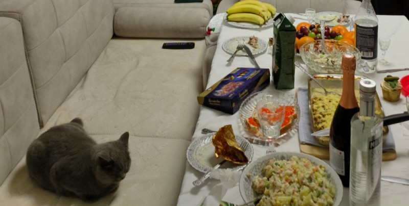 Create meme: dinner, items on the table, a modest dinner for two