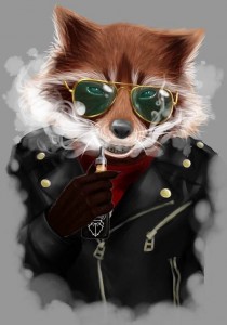 Create meme: raccoon on the avu, cool raccoon on the avu, raccoon with glasses art