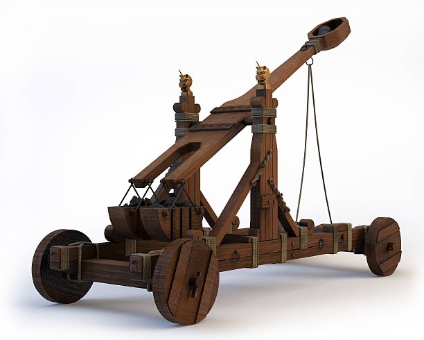 Create meme: catapult ballista trebuchet, trebuchet and catapult, catapult