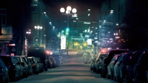 Создать мем: city at night, город улица, улица машины